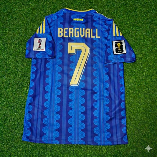 Lucas Bergvall #7 Sweden World Cup 2026 Trikot Jersey