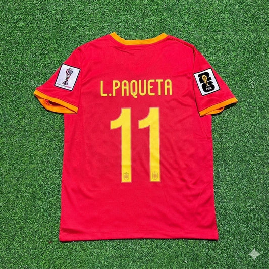 Lucas Paquetá 11# Brasilien 2026 WM Rotes Trikot