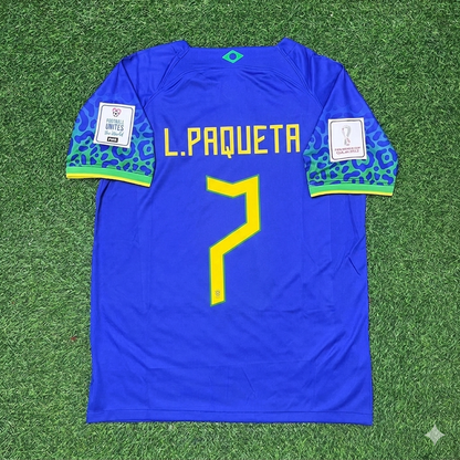 Lucas Paquetá 7 Brasilien WM 2022 Fußballtrikot
