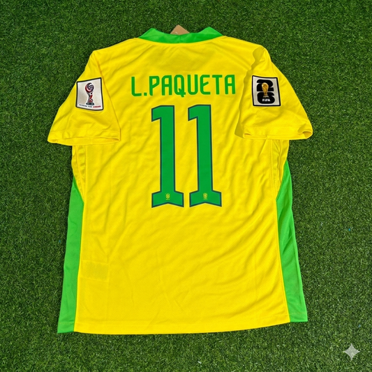 Lucas Paqueta 11 Brasilien WM 2026 Neue Saison Fußballtrikot