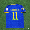 Lucas Paquetá 11- Brazil 2026 World Cup Blue New Season Football Jersey