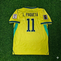 Lucas Paquetá #11 Brazil 2026 World Cup Yellow Home Football Jersey