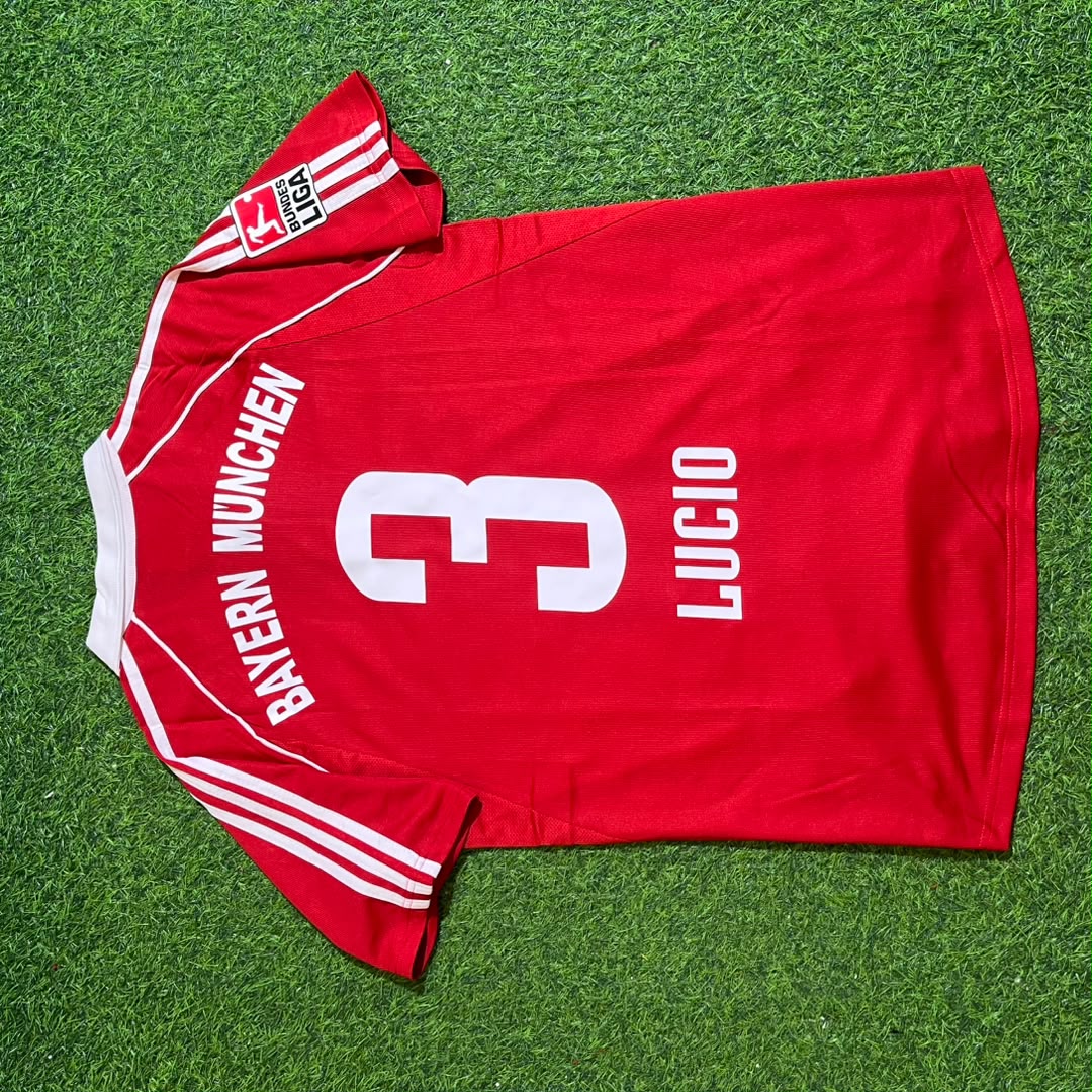 Bayern Munich 2005/06 Bundesliga Red Home Retro Football Jersey – Lucio