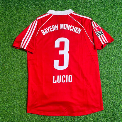 Bayern Munich 2005/06 Bundesliga Red Home Retro Football Jersey – Lucio