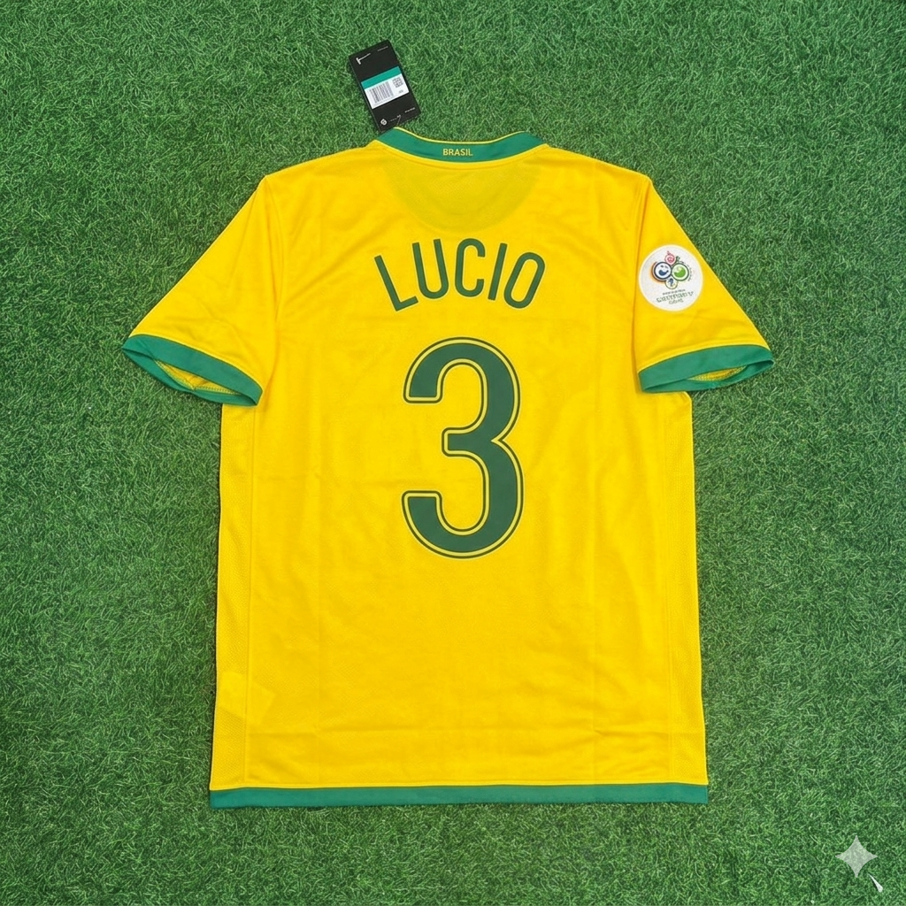 Lúcio #3 Brazil 2006 World Cup Jersey Trikot