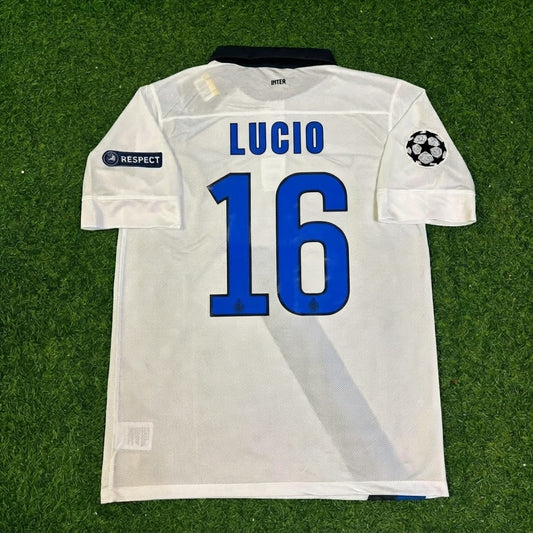 Lúcio #16 Inter 2011/2012 Auswärtstrikot Weiß Fußballtrikot