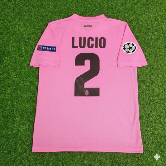 Camiseta de fútbol retro Lucio Juventus rosa temporada 2012-2013