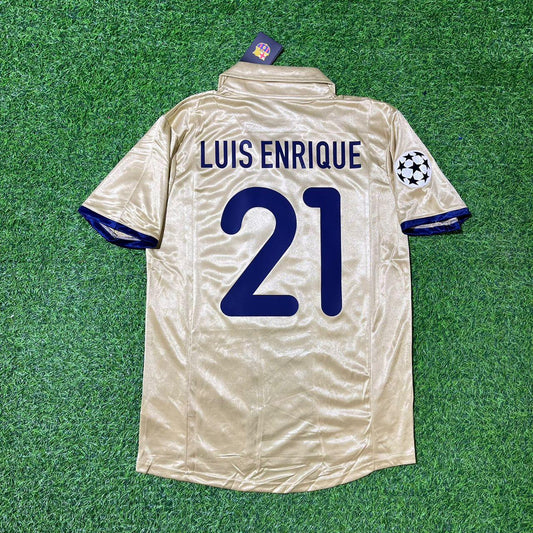 Luis Enrique 21 Barcelone 2001 2002 Maillot Rétro Maillot Trikot Maglia Maillot de Football