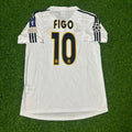 Luís Figo #10 Real Madrid 2003 2004 Weißes Heim-Retro-Trikot