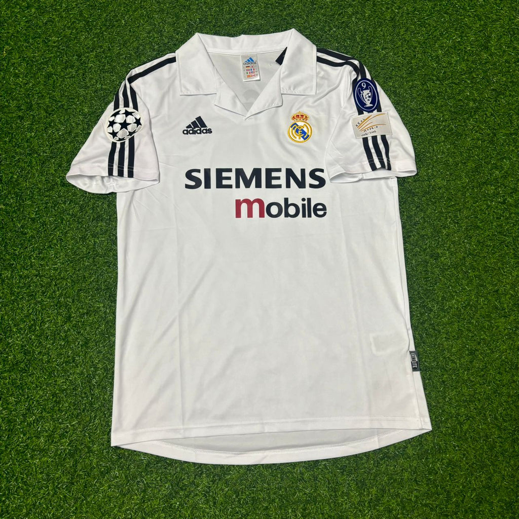Luís Figo #10 Real Madrid 2003 2004 Weißes Heim-Retro-Trikot