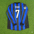 Luis Figo - Inter Retro Jersey Trikot Maillot Maglia Soccer Shirt
