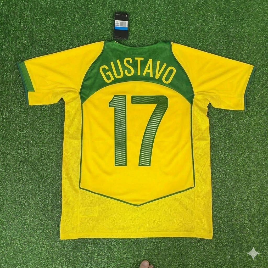 Luiz Gustavo 17– Brasilien Retro-Trikot – | Fußballtrikot | Fußballshirt
