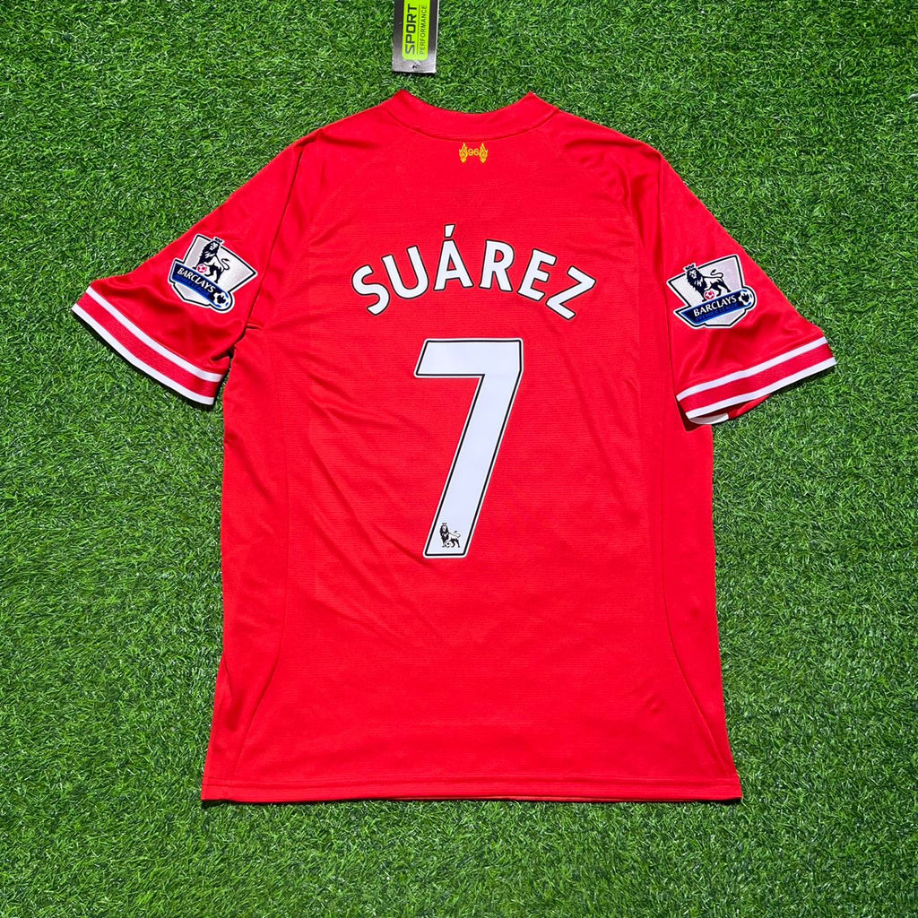 Luis Suarez Liverpool Saison 2013/2014 Rotes Retro-Trikot Fußballtrikot