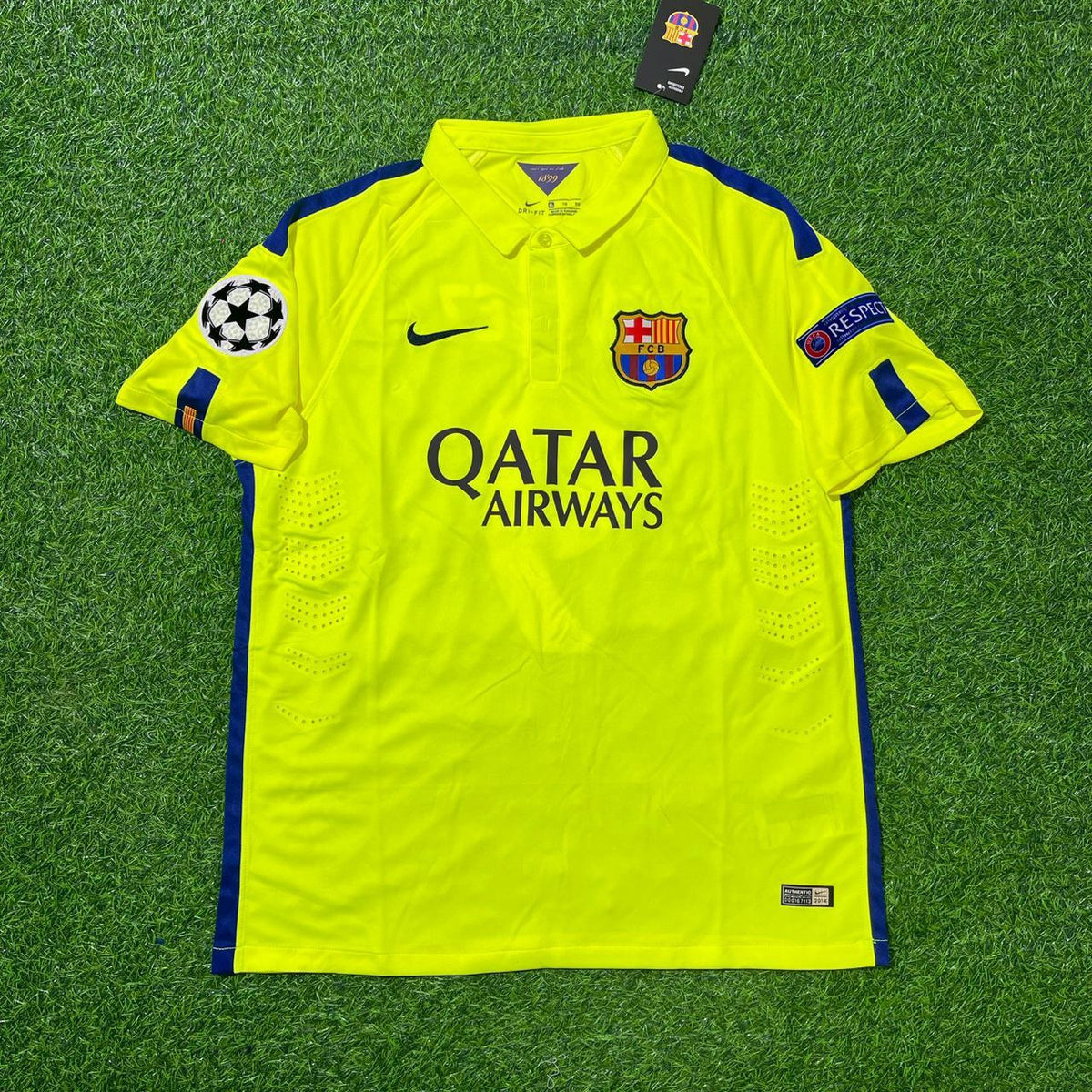 Luis Suarez Barcelona 14/15 Retro Gelbes Trikot Fußballtrikot