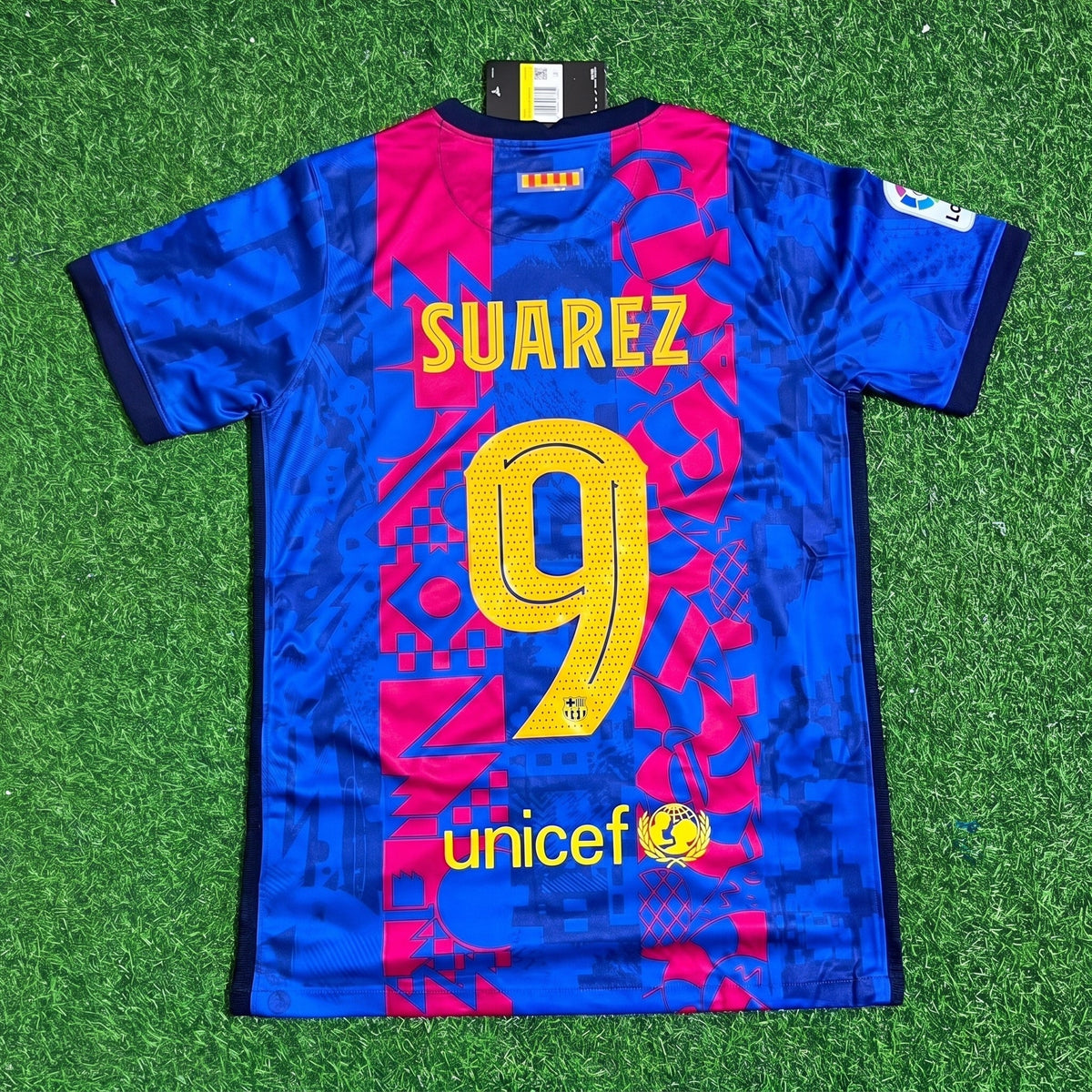Luis Suarez #9 Barcelona Drittes Retro-Trikot Fußballshirt