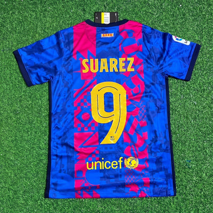 Luis Suarez #9 Barcelona Drittes Retro-Trikot Fußballshirt