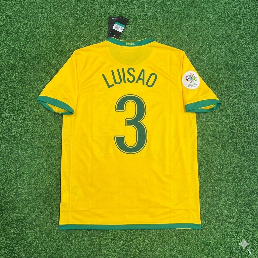 Luisão #3 Brasilien WM 2006 Trikot