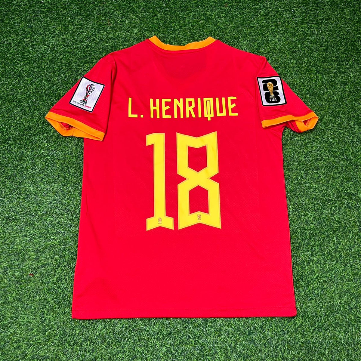 Luiz Henrique Brasil WM 2026 Rotes Fußballtrikot