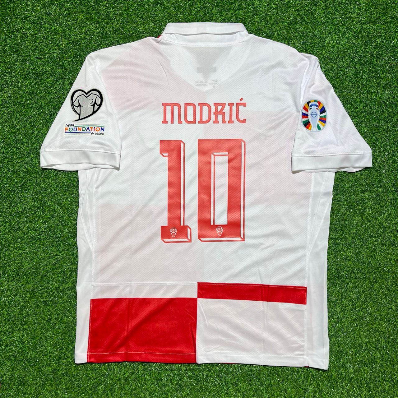 Luka Modrić #10 Kroatien EM 2024 Heim Retro Fußballtrikot