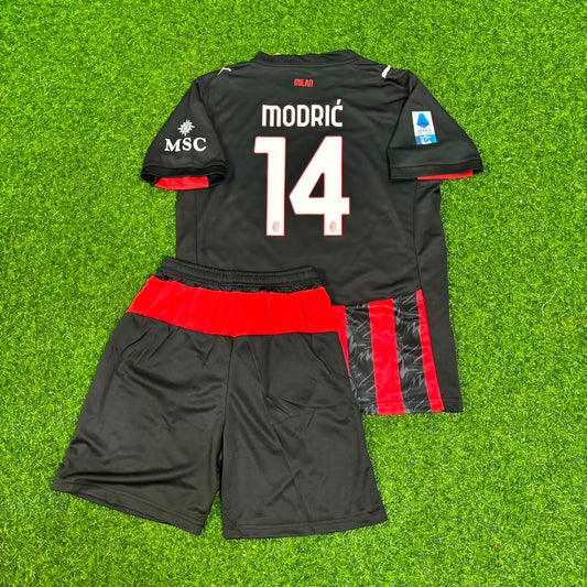 Luka Modric Milan Nueva Temporada Camiseta Local Equipación Infantil Camiseta de Fútbol Trikot Camiseta de Fútbol