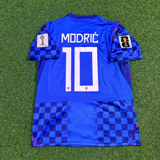 Maillot de Foot Extérieur Bleu Luka Modrić Croatie Coupe du Monde 2026