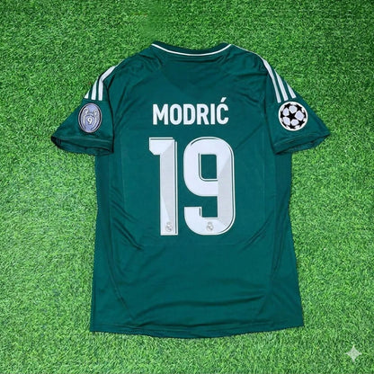 Luka Modrić #19 Real Madrid 2012-2013 Champions League Green Jersey Soccer Shirt