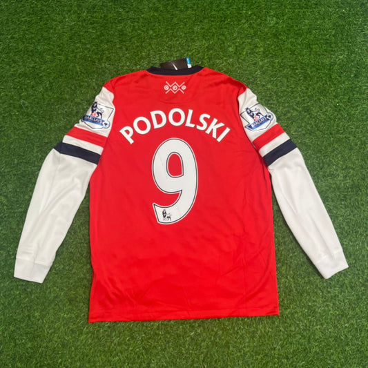 Lukas Podolski Arsenal 2011-2012 Retro Kit Trikot Maglia Soccer Shirt