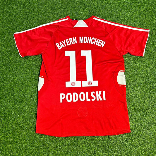Lukas Podolski Bayern Munich 2007–2009 Retro Football Jersey Kit