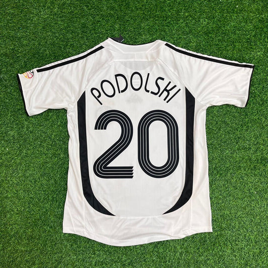 Lukas Podolski Deutschland WM 2006 Retro Fußball Trikot Set
