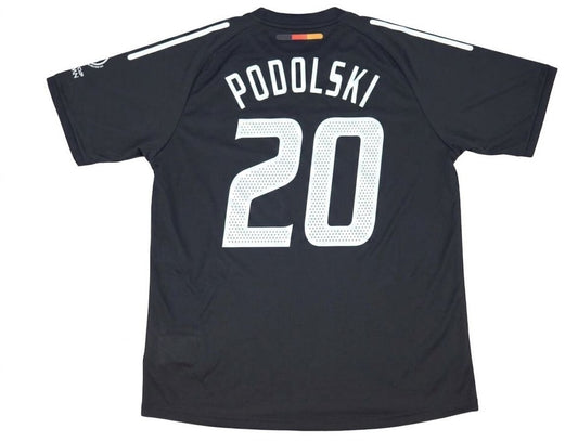 Lukas Podolski Deutschland 2002 WM Japan Korea Schwarzes Retro-Trikot