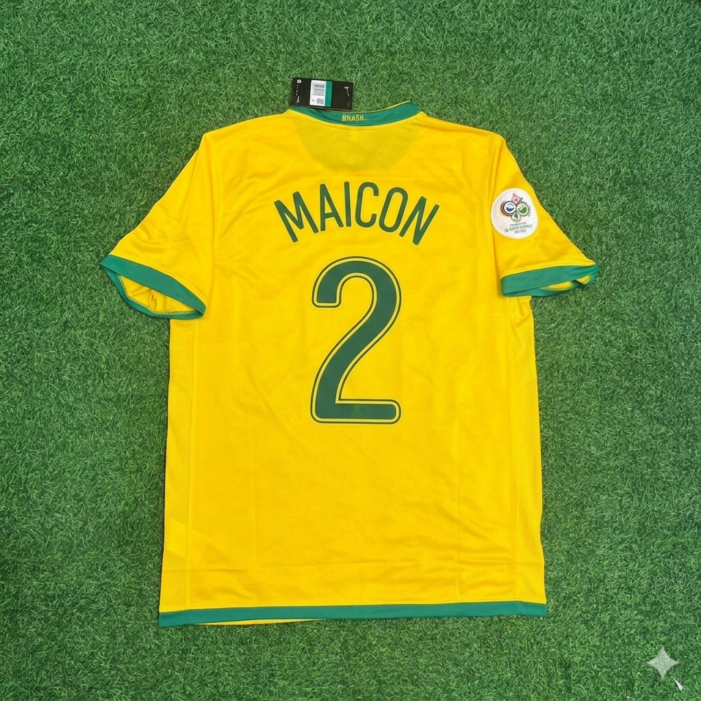 Maicon #2 Brazil 2006 World Cup Jersey Trikot
