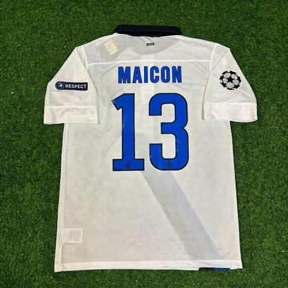 Maicon #13 Inter 2011/2012 Weißes Auswärtstrikot Fußballtrikot