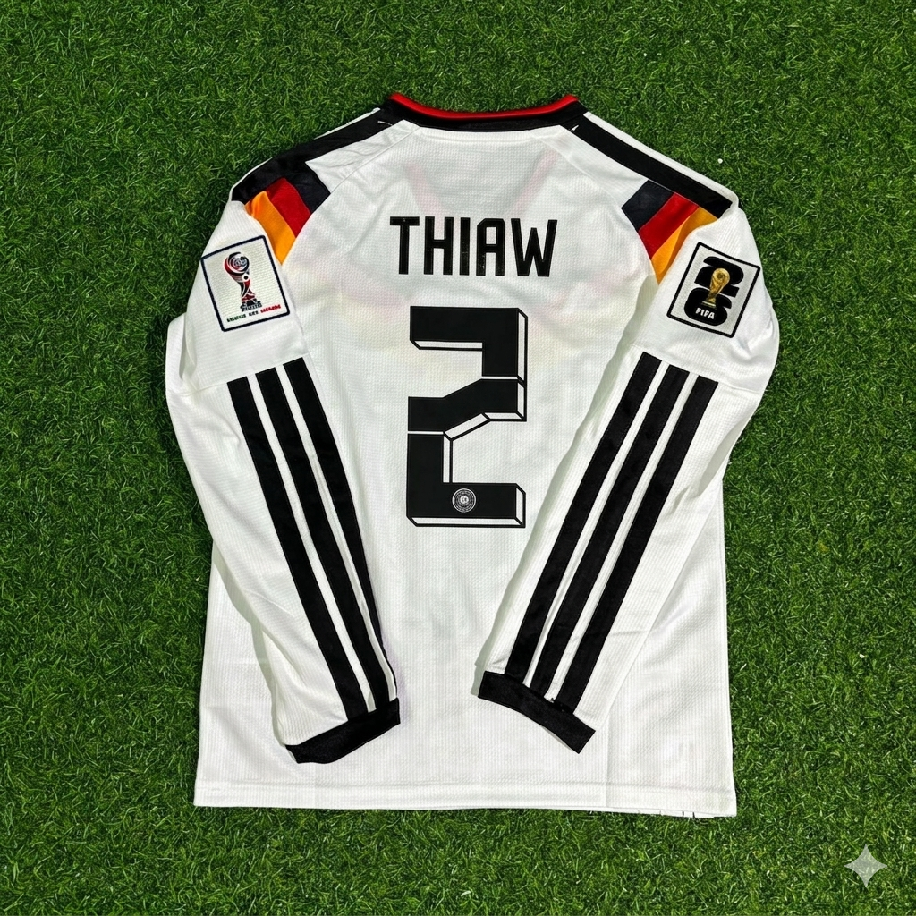 Malick Thiaw #2 Deutschland 2026 WM Langarm-Heimtrikot-Set