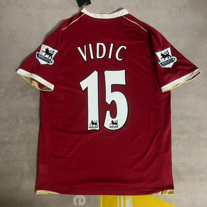 Nemanja Vidic Manchester United 2006/07 Red Kit Jersey Trikot Maglia Soccer Shirt