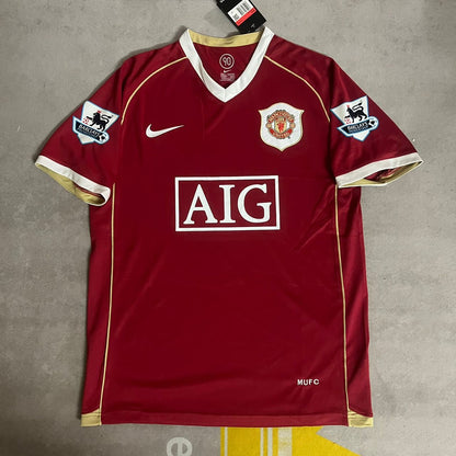 Nemanja Vidic Manchester United 2006/07 Red Kit Jersey Trikot Maglia Soccer Shirt