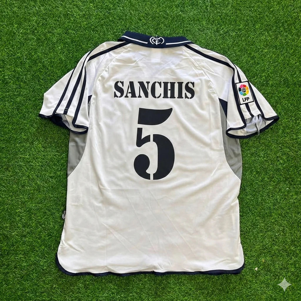 Manolo Sanchís 5 - Real Madrid 2000 Retro Football Jersey