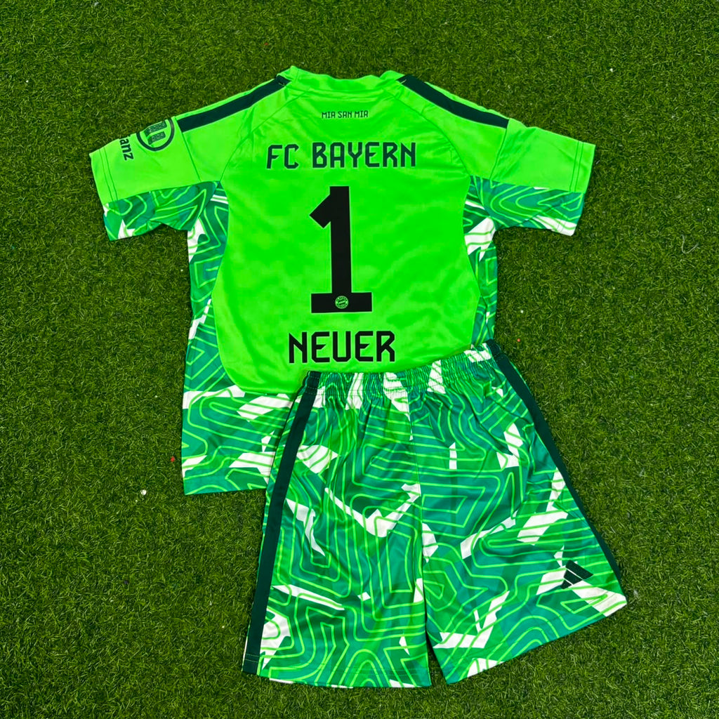 Manuel Neuer FC Bayern München Grünes Torwarttrikot Set