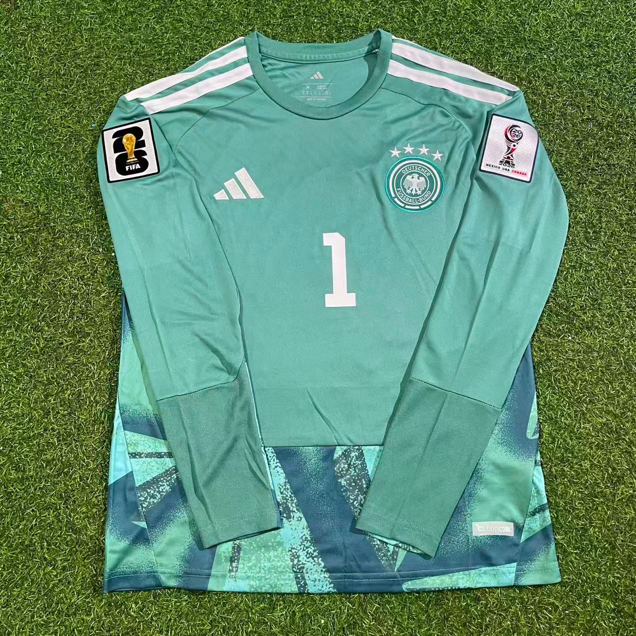 Manuel Neuer Germany 2026 World Cup Goalkeeper Long Sleeve Football Jersey