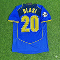 Manuele Blasi Juventus 2004-2005 Blue Retro Jersey | Kit | Trikot | Maillot Soccer Shirt