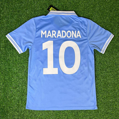 Diego Armando Maradona 10 – Neapel 1986 1987 Retro-Fußballtrikot Trikot Maillot Maglia