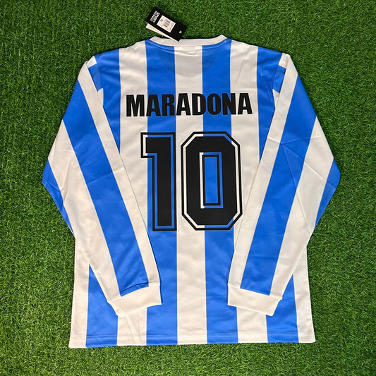Diego Armando Maradona 1986 Argentina Retro Jersey Trikot Maillot Camiseta Soccer Shirt