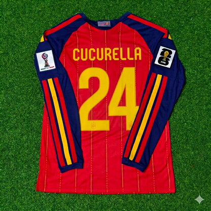 Marc Cucurella #24 Spanien WM 2026 Heimtrikot Langarm