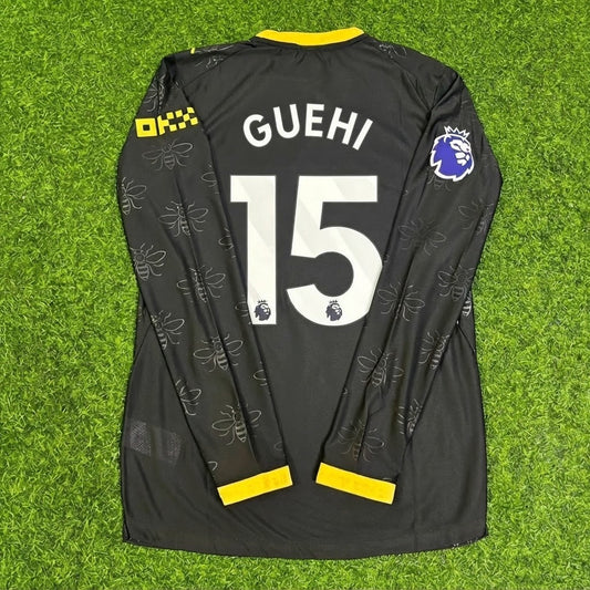 Marc Guehi #15 Manchester City 2026/2027 Nouvelle Saison Extérieur Noir Maillot Manches Longues de Football
