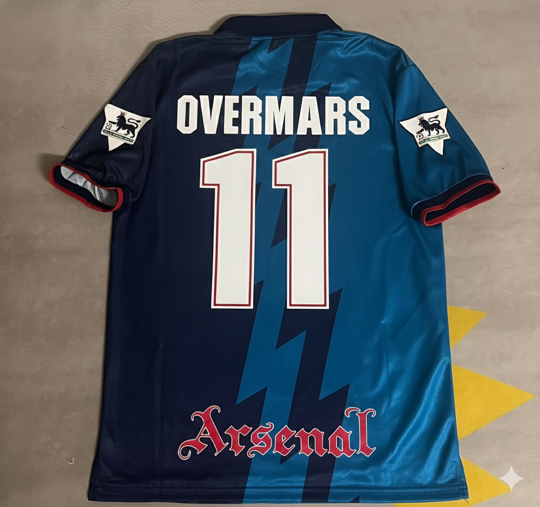 Marc Overmars Arsenal Retro 1998 Season Retro Jersey