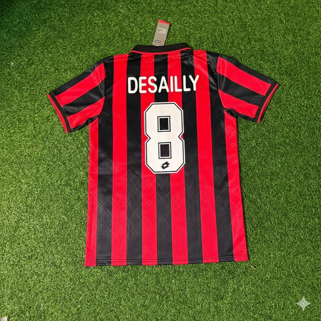 Camiseta de fútbol retro del AC Milan de Marcel Desailly 1994/1995