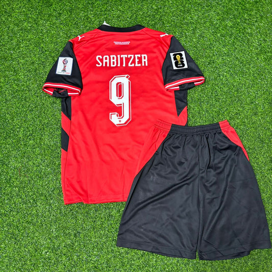 Marcel Sabitzer #9 Österreich WM 2026 Kinder Fußballtrikot Neue Saison