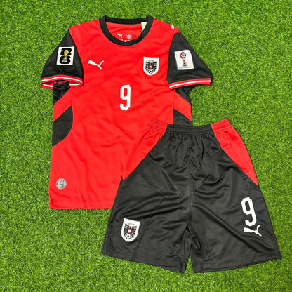 Marcel Sabitzer #9 Österreich WM 2026 Kinder Fußballtrikot Neue Saison