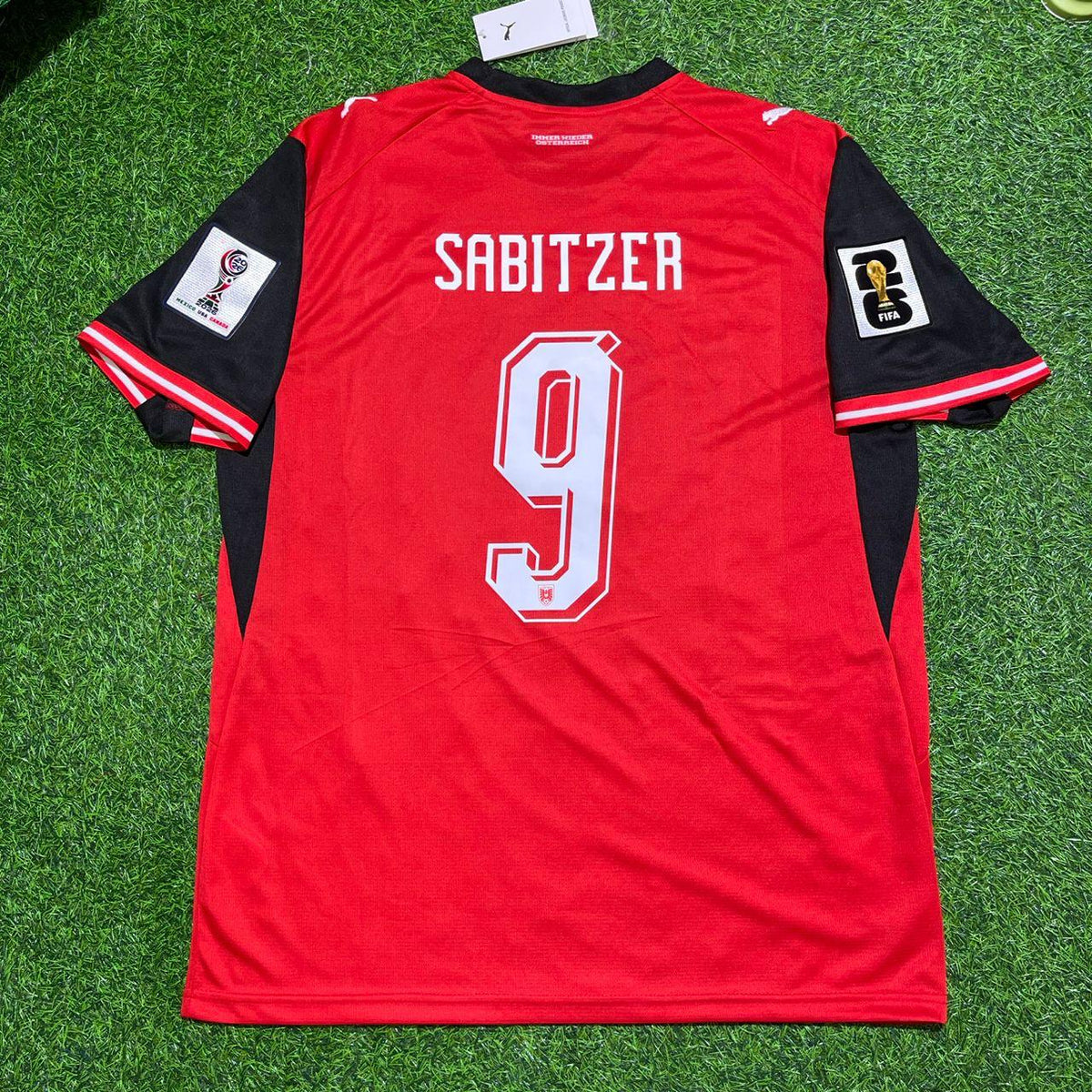 Marcel Sabitzer #9 Austria 2026 World Cup Kids New Season Football Jersey