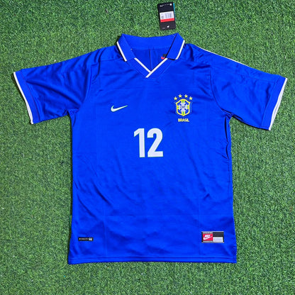 Marcelo Brasil Blau Retro Fußballtrikot