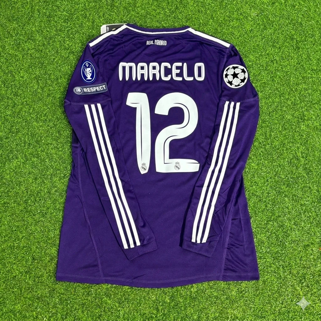 Marcelo 12- Real Madrid 2010/2011 Purple Long Sleeve Football Jersey